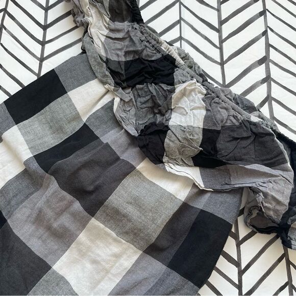 Who What Wear Plaid Off The Shoulder Dress - Picture 1 of 4